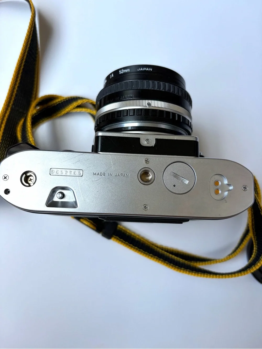 Vintage Nikon FG Camera with Vivitar Flash - Black/Silver